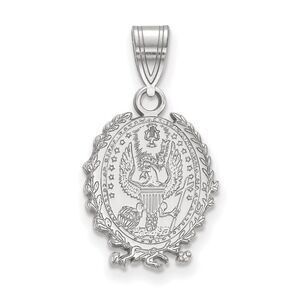 Sterling Silver Georgetown U Medium Crest Pendant